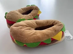 Hausschuhe lustig Burger Schuhe H&M Hamburger Plüsch