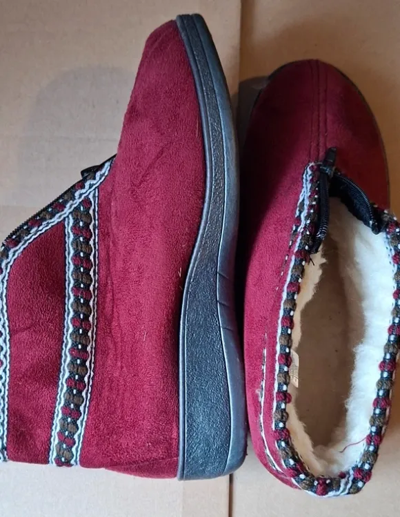 Hausstiefel gr.40 rot