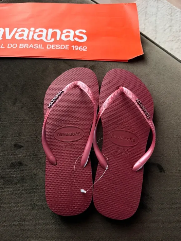 Havaianas | Slim Logo Metallic | Amaranth | 37/38