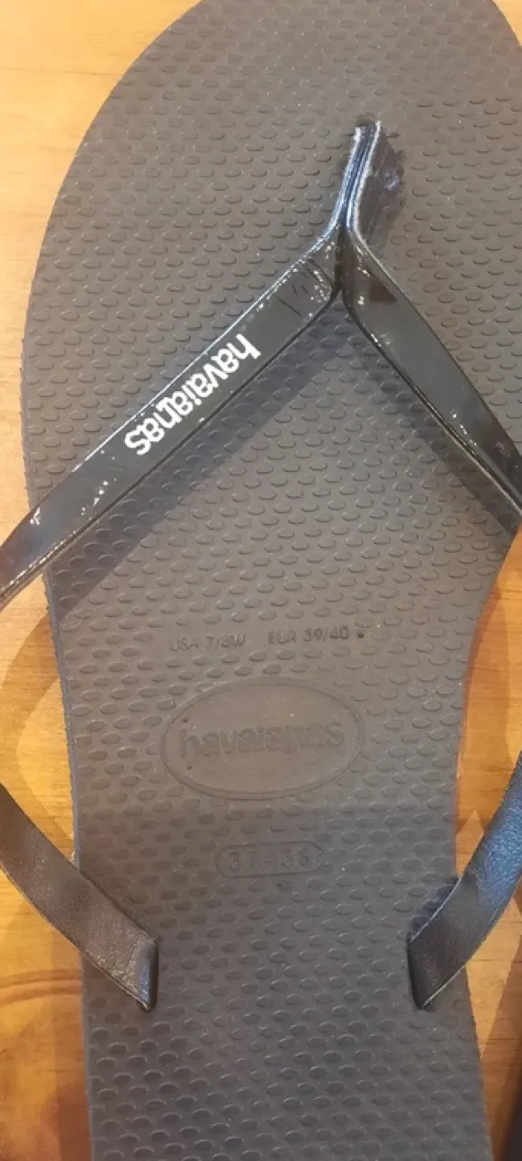 Havaianas noires 37/38 comme neuves