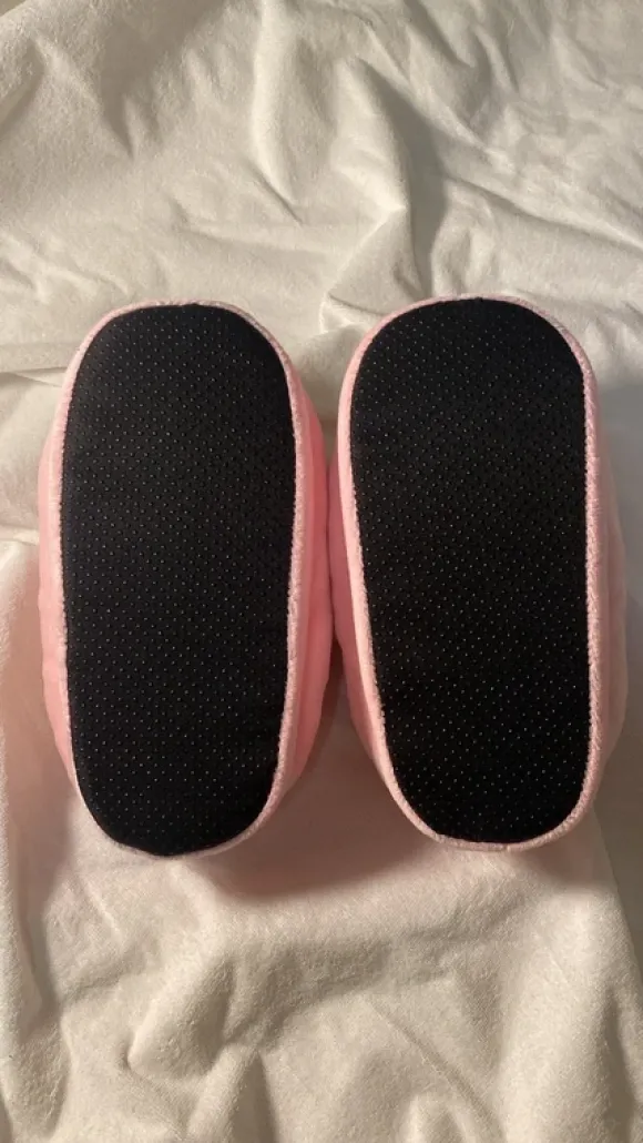 Hello Kitty Plush 3D Slippers | Pink & White | Size 39-41