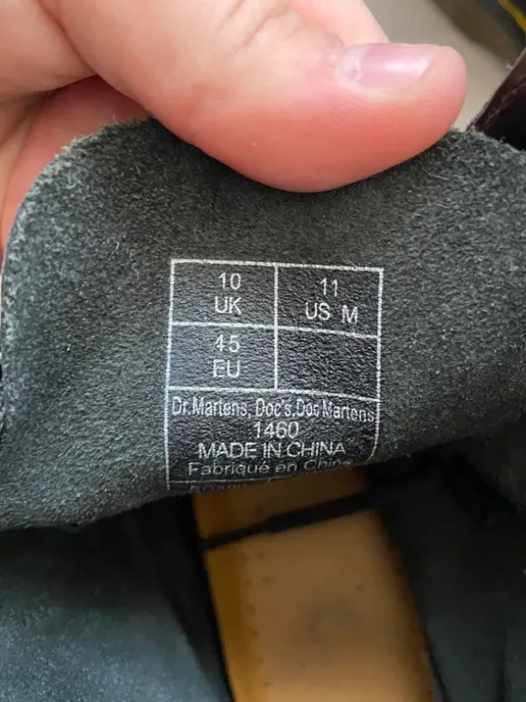 Herren Dr Martens Schwarz 45