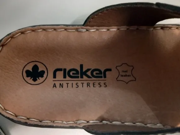 Herren Sandale Rieker Gr.41 Farbe schwarz