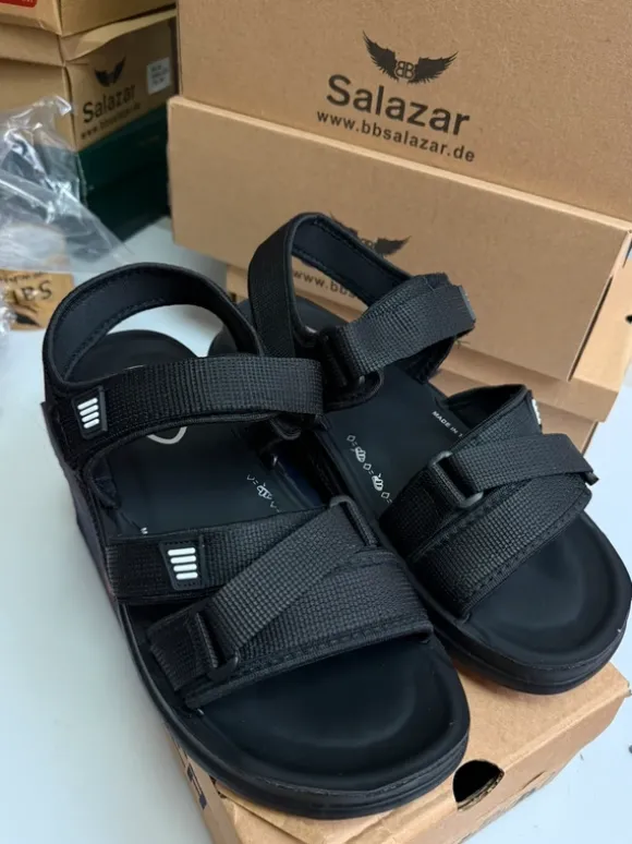 Herren Sandalen Schwarz 42