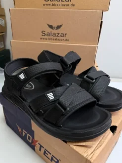 Herren Sandalen Schwarz 42
