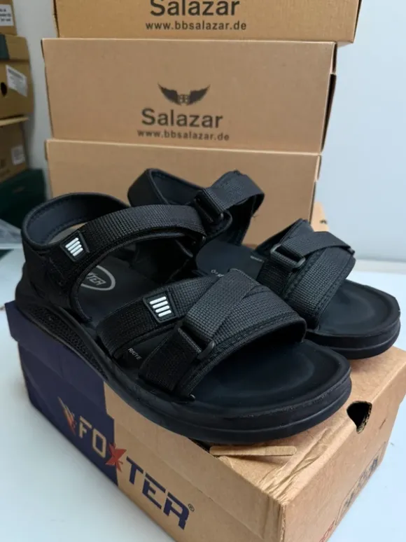 Herren Sandalen Schwarz 42