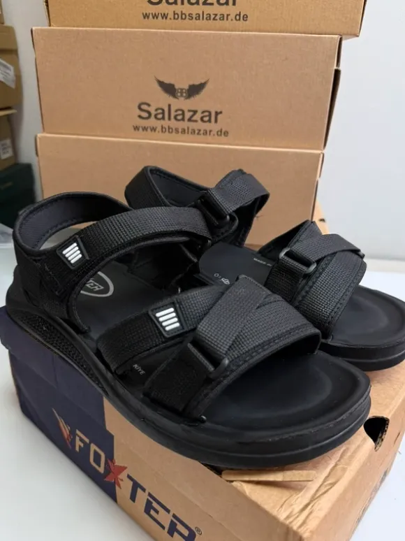 Herren Sandalen Schwarz 40
