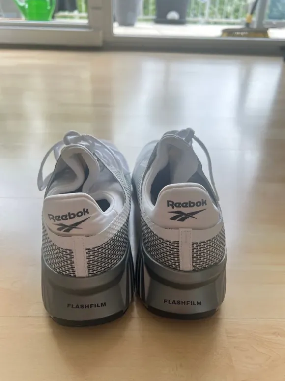 Herren Schuhe weiß, Silber, grau Reebok Flashfilm - Größe 45 - perfekter Zustand