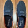 Herren Slipper Rieker Gr 44 blau MemoSoft