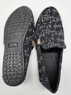 Herren Stoffslipper Gr. 42 Schwarz
