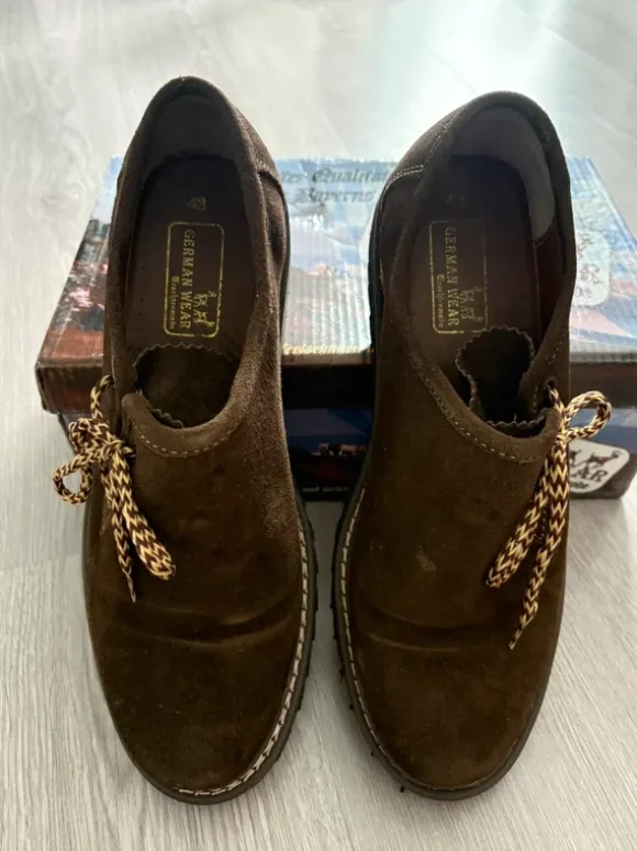 Herren Trachtenschuhe braun Größe 43