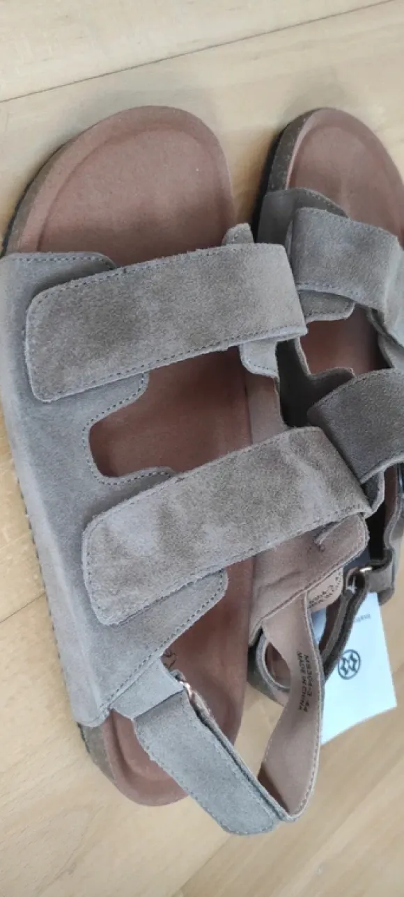 Herren Wildleder Sandalen, Gr. 44