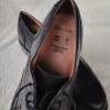 Herrenschuhe/ Business Schuhe Gr. 42 schwarzes Leder sehr gut erhalten handgearbeitet