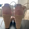Highheel sandalen - sleehak sandalen/Espadrilles