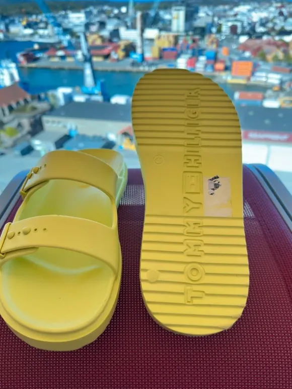 Hilfiger, Herren, Sandalen, neuwertig, grün
