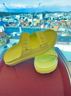 Hilfiger, Herren, Sandalen, neuwertig, grün