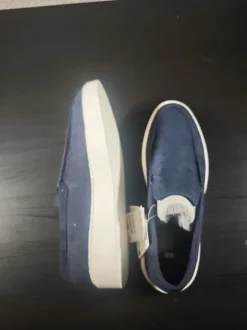H&M blue suede slip-on shoes 43