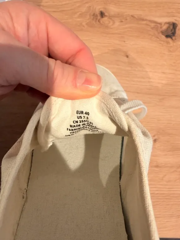 H&M Canvas Schuhe in weiß Größe 40 (eher 41-42)