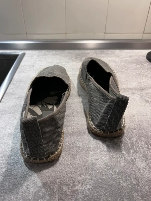 H&M Espadrilles in Grau – Herren, Größe 43, neuwertig