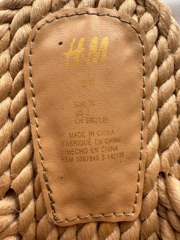 H&M Rope Sandalen / Slides – Gr. 38