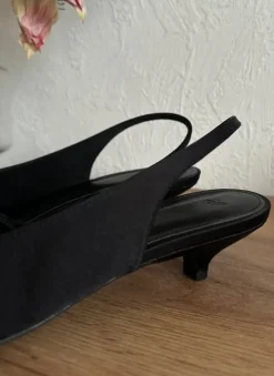 H&M Slingback Pumps Gr. 39 – schwarz – ungetragen