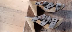 Houten slippers met hak merk Replay maat 39