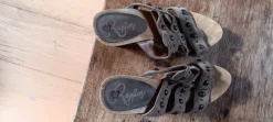 Houten slippers met hak merk Replay maat 39