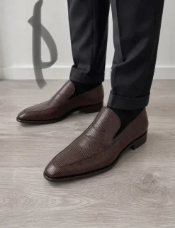 Hugo Boss Loafer Gr 42,5 Echsenleder