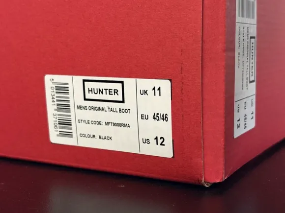 Hunter Gummistiefel Gr. 45/46 Original Tall Boots schwarz neu (ovp)