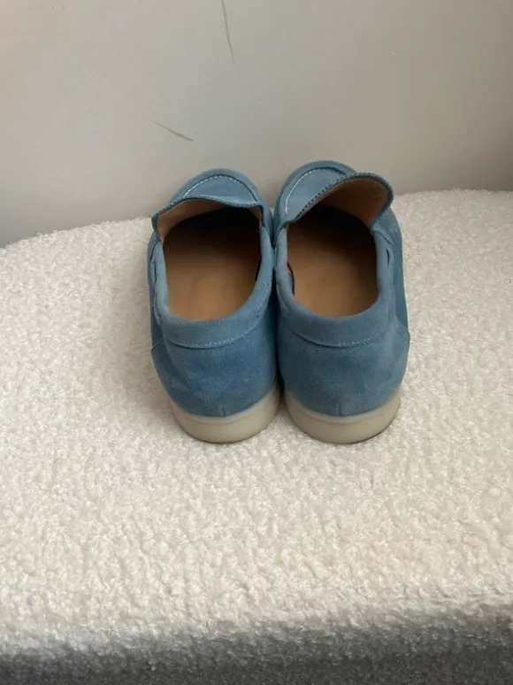 I luxe laofer licht blauw