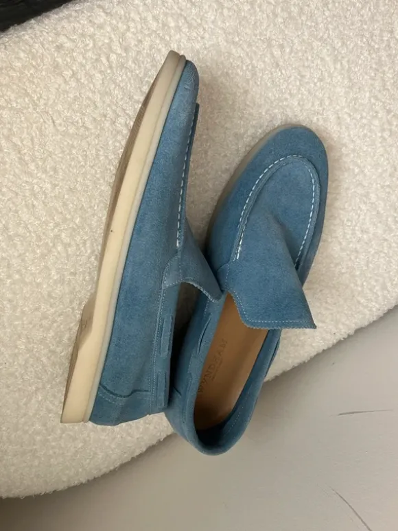 I luxe laofer licht blauw