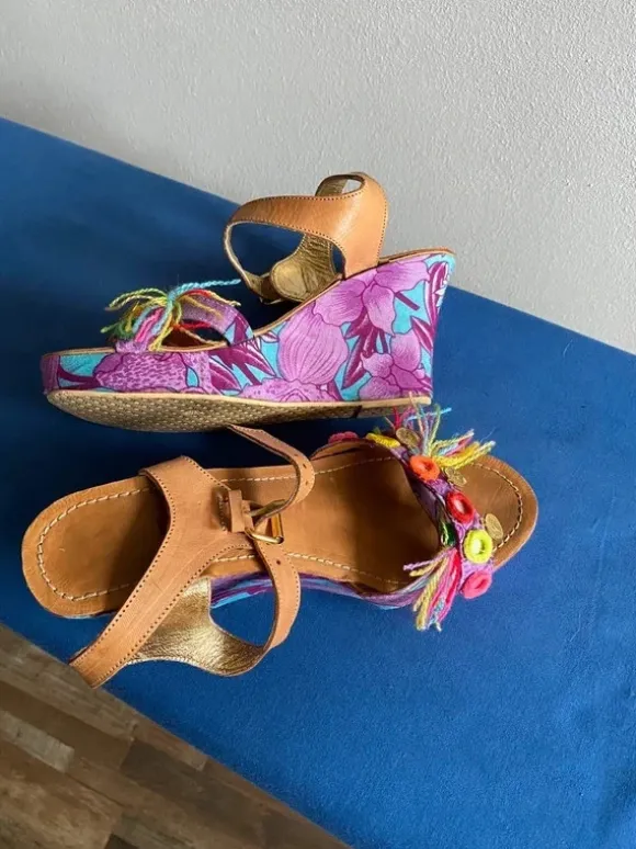 Ibiza sleehak sandalen 40