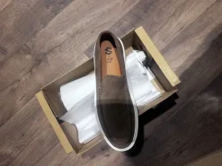 Instapper/loafer suède , maat 46 camel