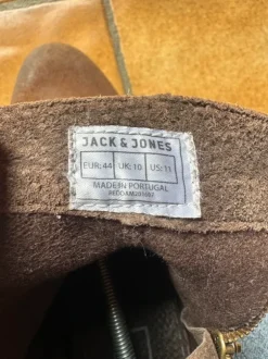 Jack & Jones Lederstiefel Braun Gr. 44