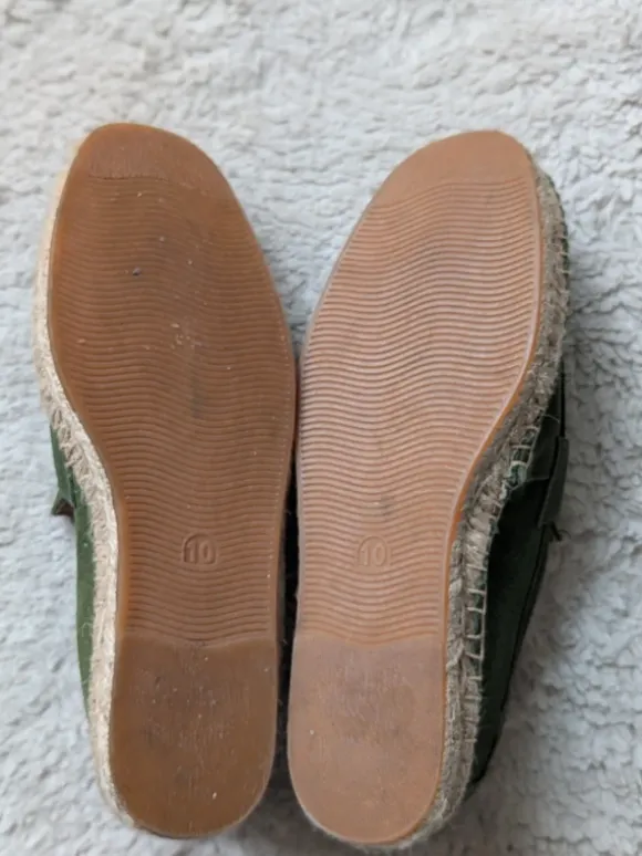 Jute Espadrilles Grün