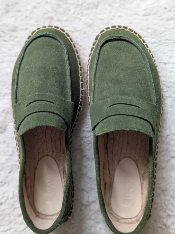 Jute Espadrilles Grün