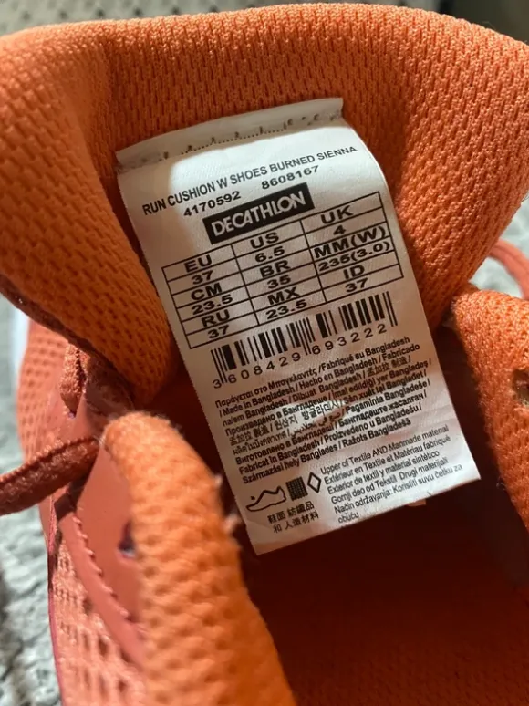 Kalenji Laufschuhe Orange/Coral Gr. 37 – sehr leicht & bequem
