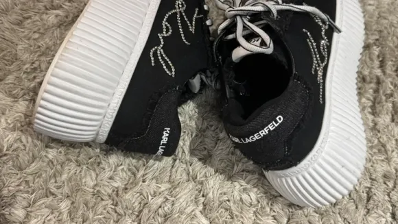 Karl Lagerfeld Signature Keeper Denim Sneakers