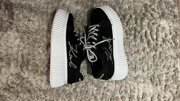 Karl Lagerfeld Signature Keeper Denim Sneakers