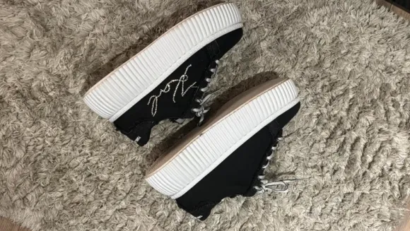 Karl Lagerfeld Signature Keeper Denim Sneakers