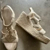 Keilabsatz Schuhe - Sandalen
