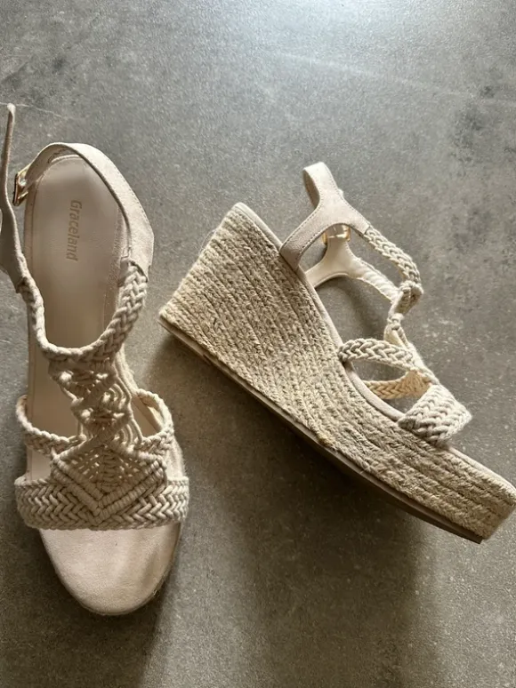 Keilabsatz Schuhe - Sandalen