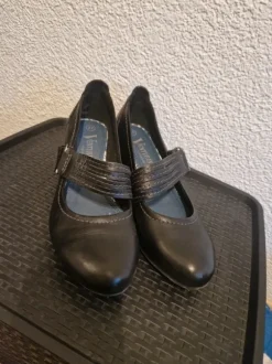 Keilabsatz schwarz Damenschuhe Klettverschluss 37 Venturini