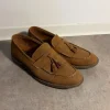 Klassische Herrenschuhe / Leder-Optik –Dunkelbraun –
