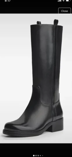 Knee high black boots