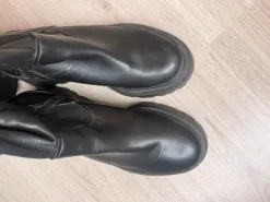 Kniehoge laarzen zwart