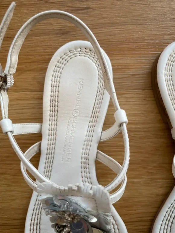 K&S Kennel & Schmenger Schuhe Sandalen weiß Gr. 37