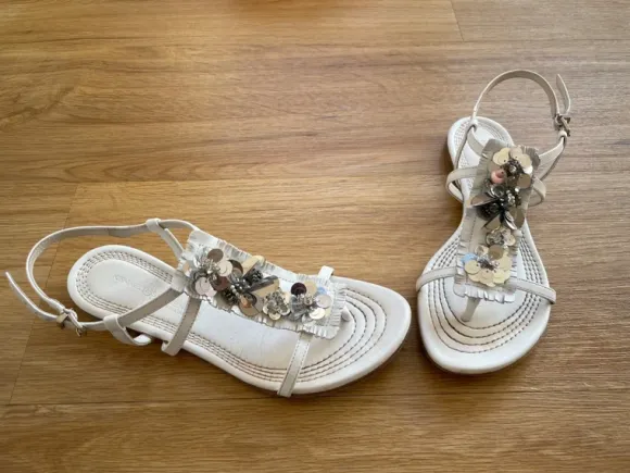 K&S Kennel & Schmenger Schuhe Sandalen weiß Gr. 37