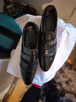 Lackhalbschuhe