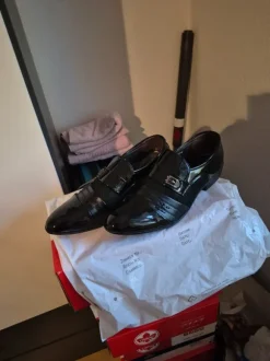 Lackhalbschuhe